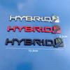 HWKE6 3D Metal HYBRID Car Sticker Emblem Badge for Hybrid Logo Toyota Prius Camry Crown Auris Rav4s Ford S-MAX Fusion Explorer Limited