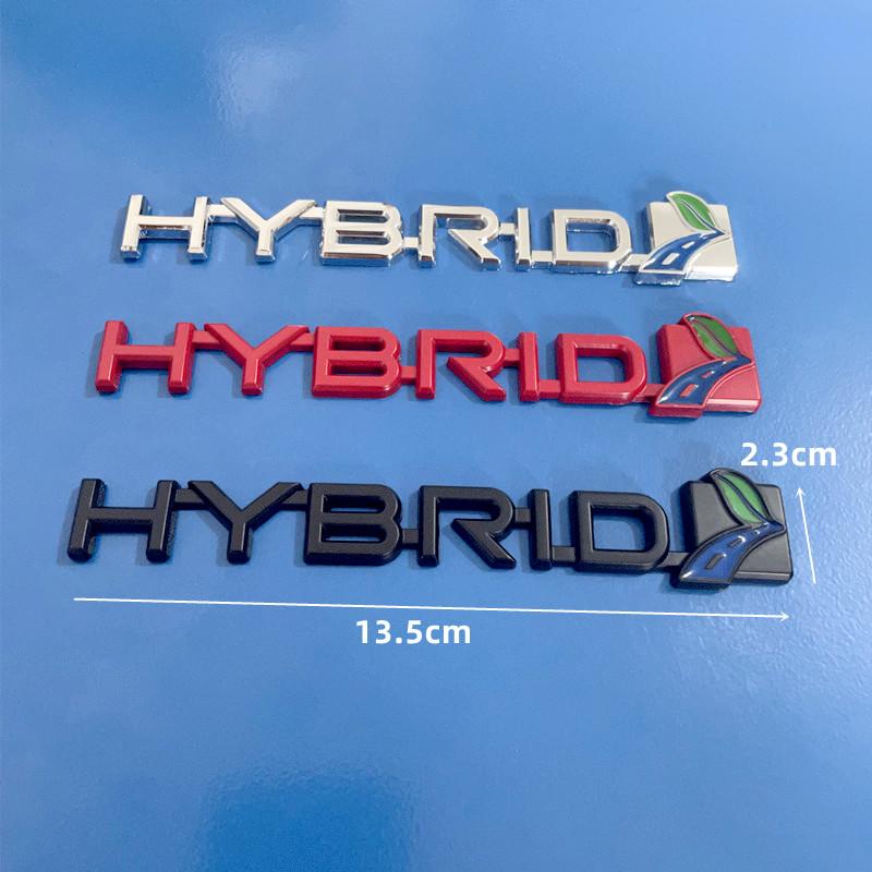 HWKE6 3D Metal HYBRID Car Sticker Emblem Badge for Hybrid Logo Toyota Prius Camry Crown Auris Rav4s Ford S-MAX Fusion Explorer Limited