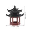 Miniature Chinese Hexagon Pavilion Traditional Architecture Decor for Micro Landscape Fish Tank Bonsai Garden Ornament