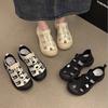 Plateau Römersandalen Damen 2025 Sommer neu Oberbekleidung Mode hässlich süß Papa Schuhe beliebt lässig Lochschuhe Tide