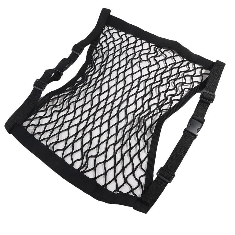 Single Layer Car Trunk Elastic Passenger Mesh Pocket Auto Interior Cargo Storage Net Bag