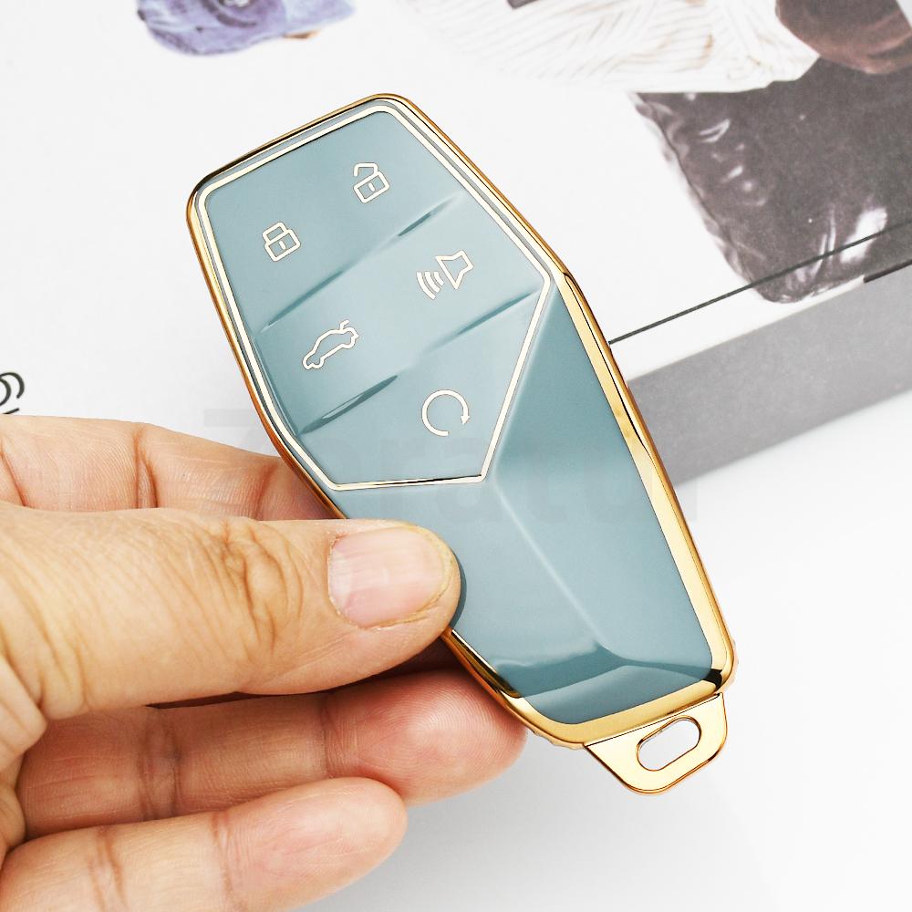 Auto Shell Accessories For Mg One Tpu Car Key Case Bag Full Cover Entry Smart Remote Keyless Protection