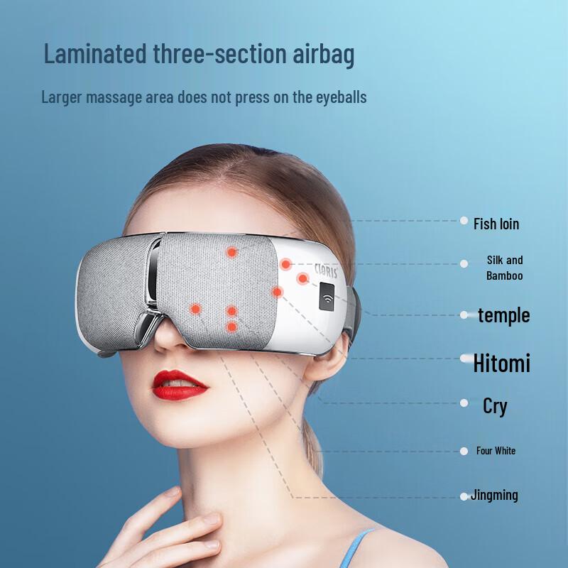 CLORIS Smart AI Eye Massager with Heat and Airbag Compression