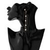 French Retro Faux Pearl & Metal Clavicle Necklace Set for Women