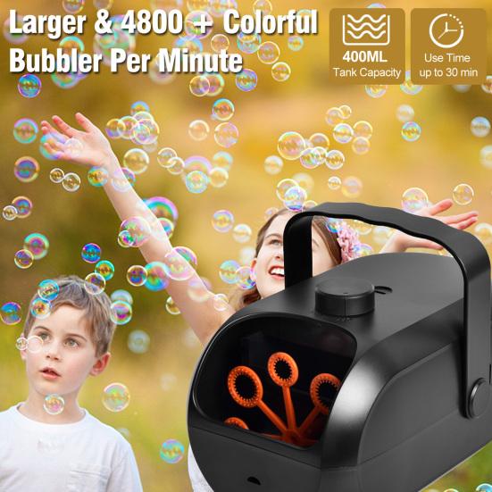 

1 комплект Bubble Maker, нескользящая развлекательная машина, легко захватываемая, модная электрическая машина для газона, заднего двора, парка, подарок