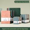 Custom Logo A6 Binding Strap Notebook - Portable Business Pocket Diary