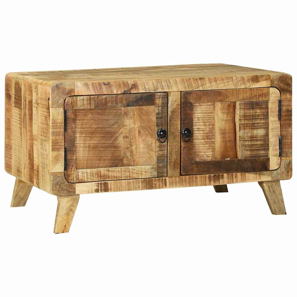 Coffee Table Brown 80 X 54 X 45 Cm Solid Mango Wood