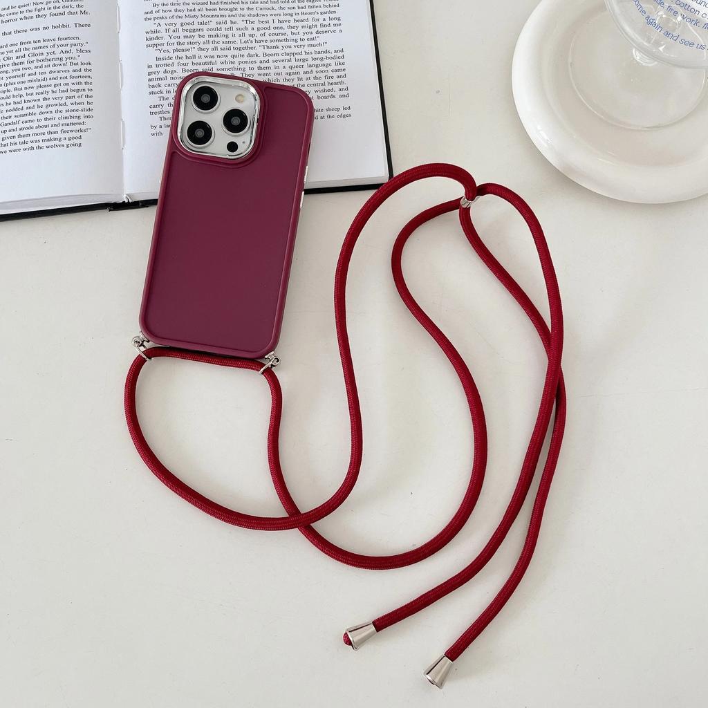 Luxury Crossbody Necklace Lanyard Phone Case For iPhone 15 14 13 12 11 Pro Max X XS XR 7 8 Plus SE   Strap Cord Cover
