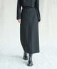 AVANDRESS Karin Slit Maxi Long Skirt Black
