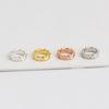 Gold-Plated S925 Sterling Silver Wheat Ear Spacer Beads for DIY Jewelry