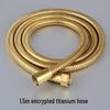 Black & White 1.5m Stainless Steel Explosion-Proof Shower Hose with Copper Finish