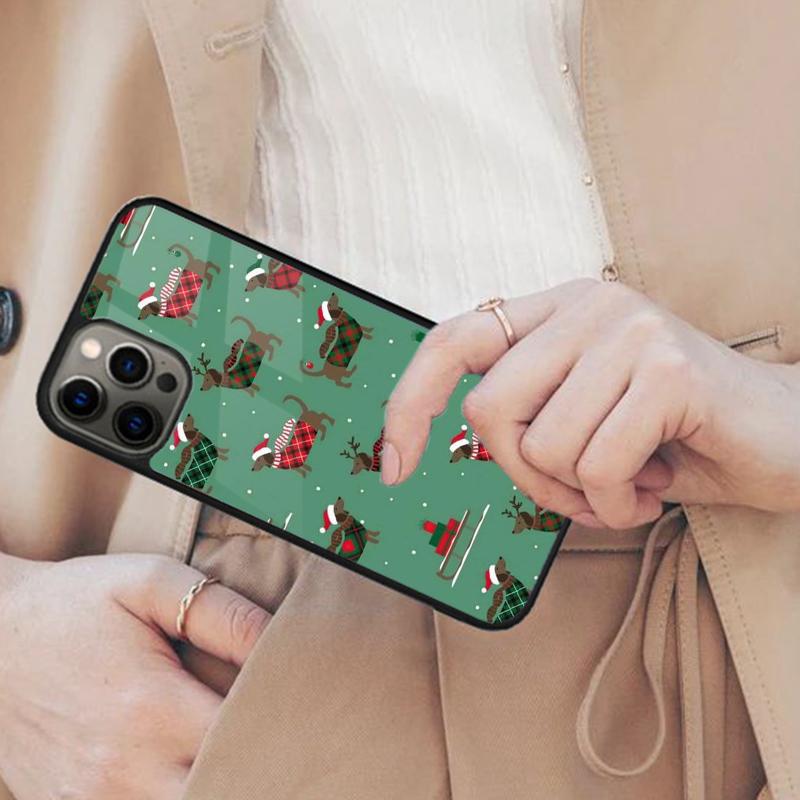 

Dachshunds Christmas Sweater Magnetic Phone Case For APPLE iPhone 17 Air 16 14 13 12 Pro Max 15 Plus Charge MagSafe Cover iPhone 14