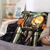 Motokros Moderní retro Motocykl Měkká flanelová deka na postel ložnici pohovku piknik, Přehozová deka na přikrytí venkovní volnočasový dárek