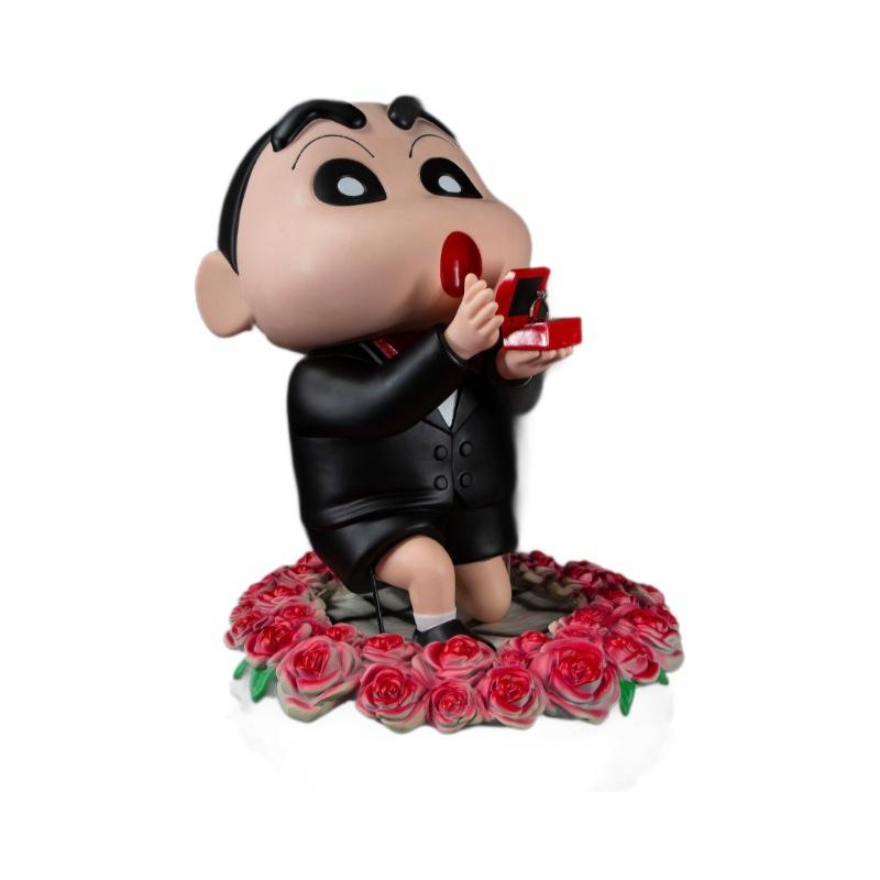 Shinosuke Nohara, Crayon Shin-shin, Kneeling, Proposal, Scene, Trumpet, Figure Model, Ornament Box