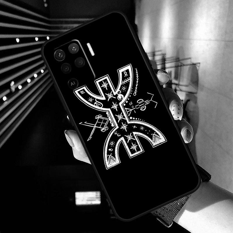 Amazigh Symbol Berber Academy Case For OPPO A96 A76 A16 A94 A74 A54 A53 A57 S A15 A52 A72 A93 A5 A9 A31 A17 A77 A78 Coque