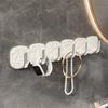 2PCS Punch-free Bathroom Hooks Wall Mounted Wall Hook Rack Durable Key Bag Hooks Bathroom