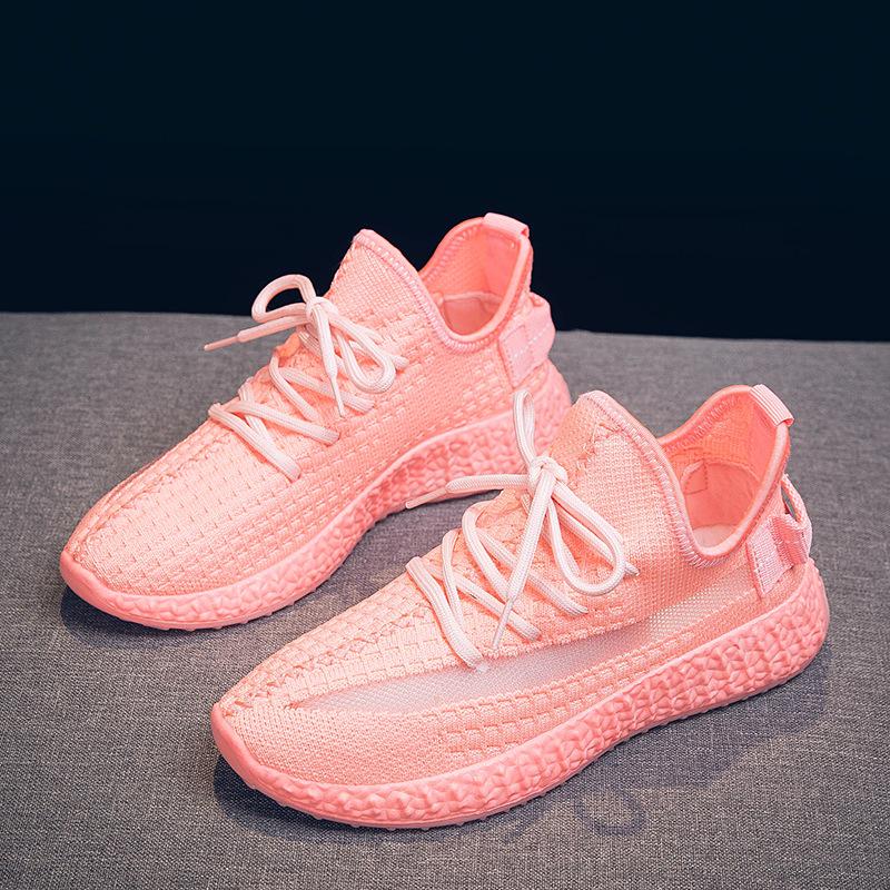 Coconut Shoes Women 'S Sports Summer Breathable  New Wild Ins Tide Dad Starry White Running Shoes