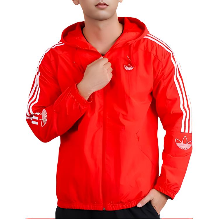 Adidas Jackets Men's Red Hooded Moderate Other FL1773