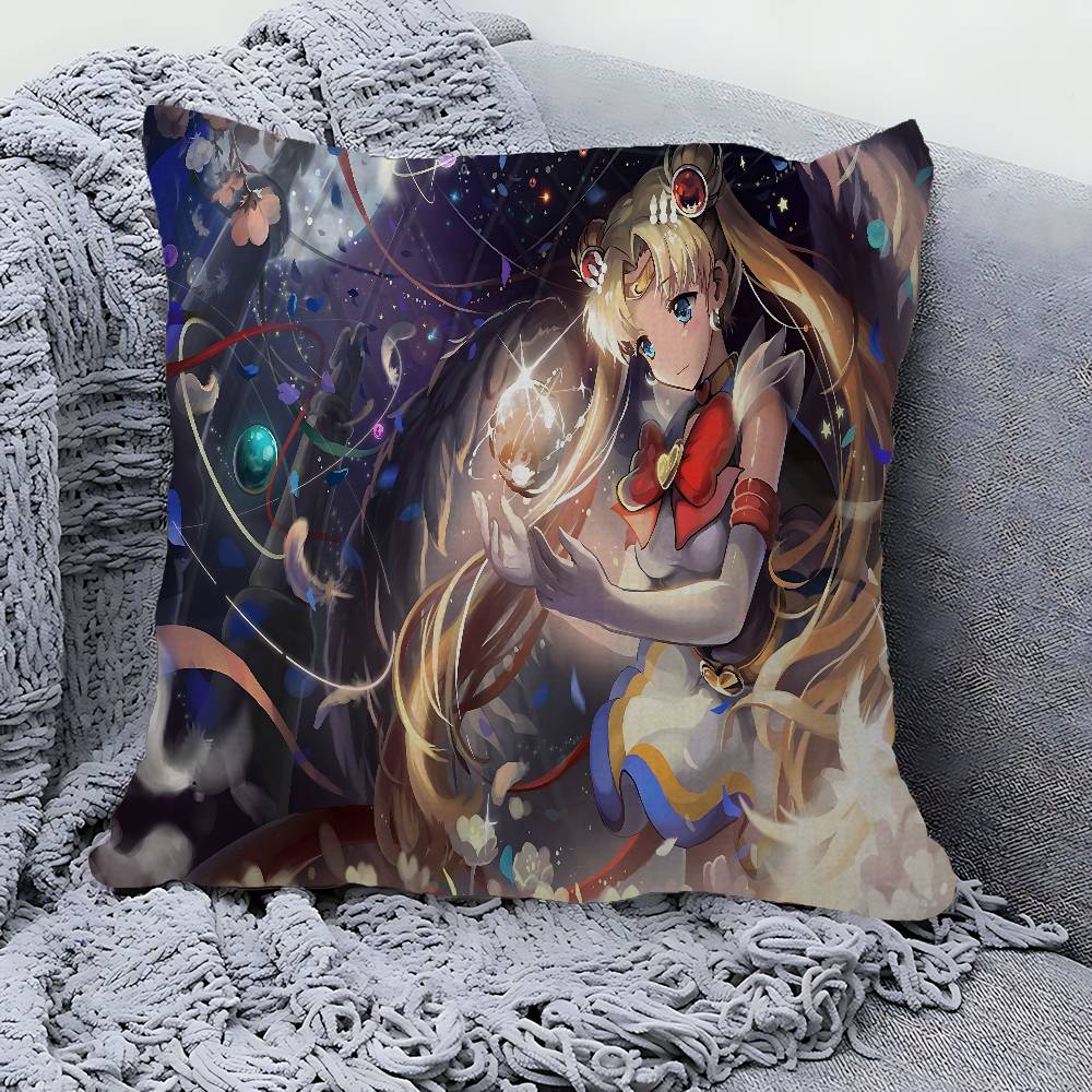 Anime R-Role S-Sailor M-Moon Pillow Gift Home Office Decoration Pillow Bedroom Sofa Car Cushion Coverpillow Case