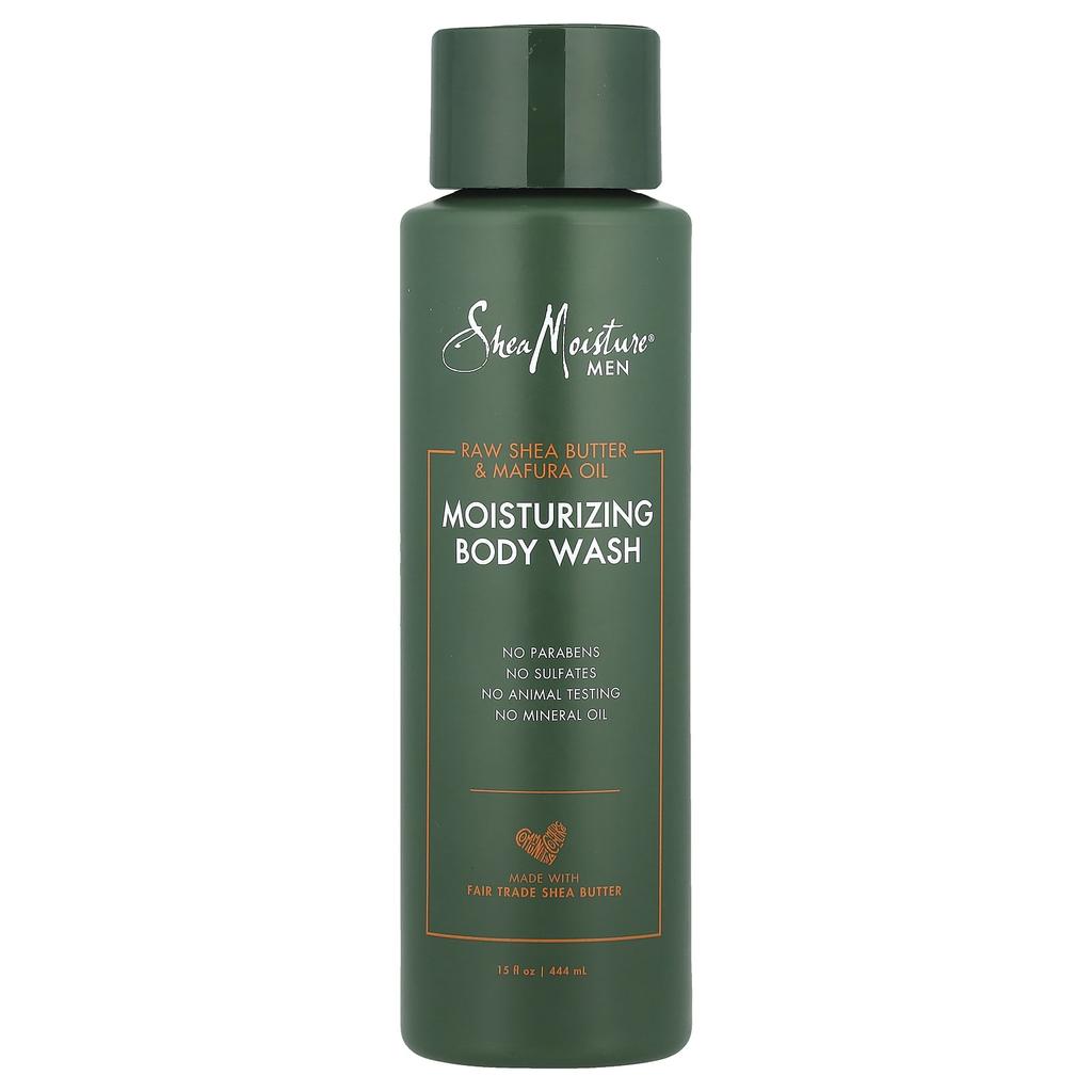 Men's, Raw Shea Butter & Mapura Oil, Moisturizing Body Wash, 444 Ml (15 Fl Oz)