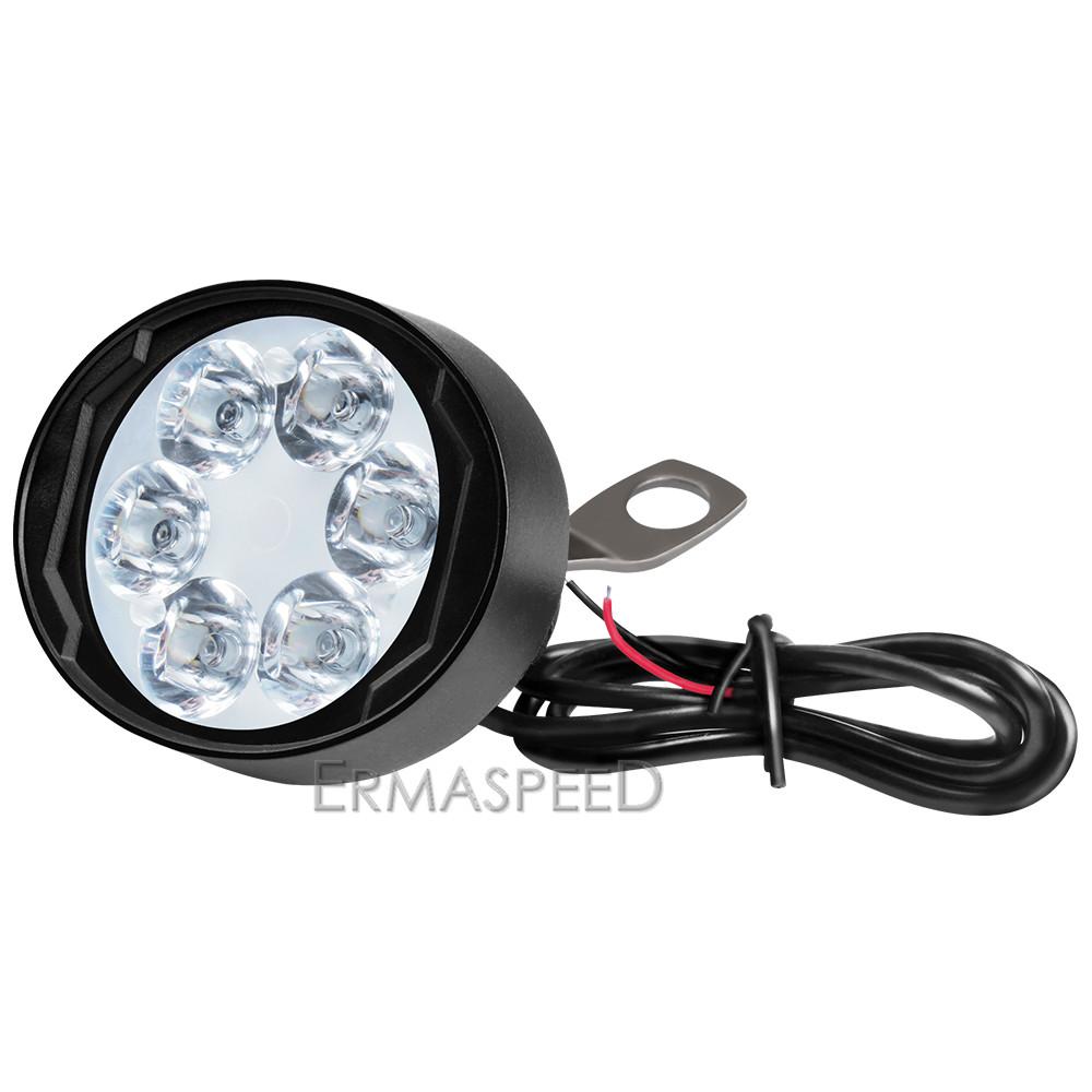 LED-Motorrad-Scheinwerfer, Nebelscheinwerfer mit Ein-/Ausschalter, 12 V, 6500 K, Scheinwerfer für Motorräder, Straßenmotorräder, Offroad-Scooter