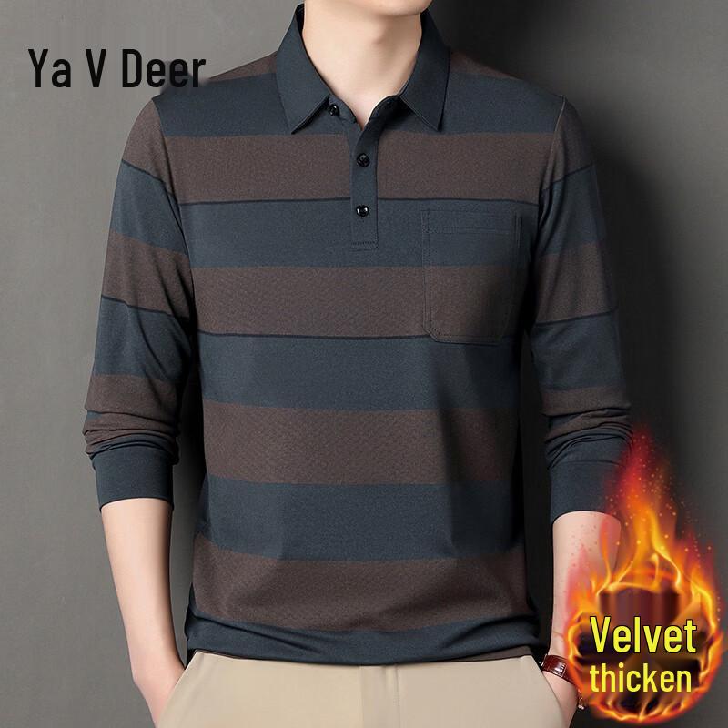 Yalu Men s Fleece Lined Long Sleeve Base Layer Top XXXXL