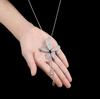 Luxury Non-Fading Korean Fashion Sweater Necklace: Autumn/Winter Women's Niche Design Pendant