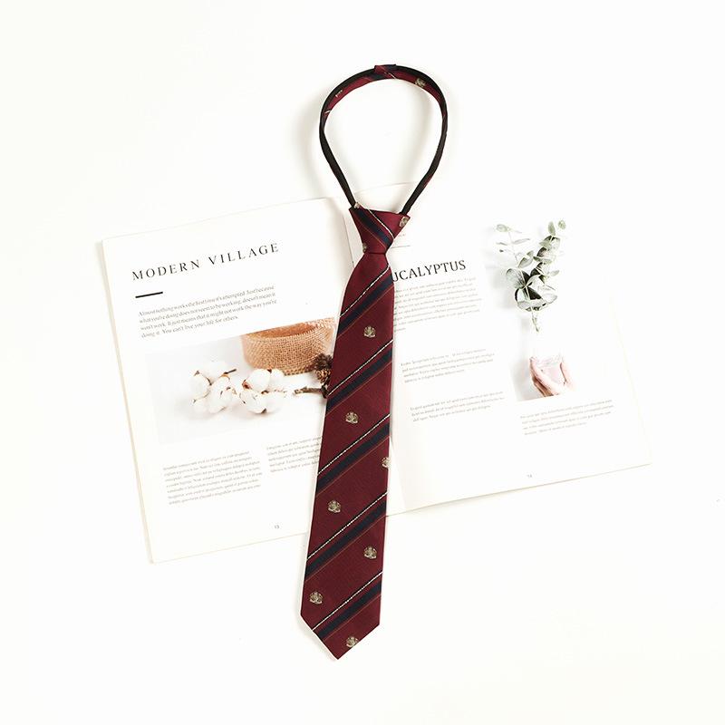 Graduation Photo Burgundy Bow Tie for Women & Men - Japanese JK Academy Style