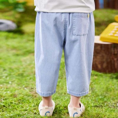 Summer Baby Denim Pants Fashion Children Casual Soft Blue Jeans Loose Trousers Boys Girls Kids Clothes