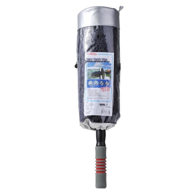 Telescopic Long Handle Car Wash Mop and Fiber Duster Brush