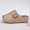 Women's Fish-mouth slippers with thick soled buckle rivets Woman Platform Sandals Wedges Heeled Shoes Sandalias Footwear