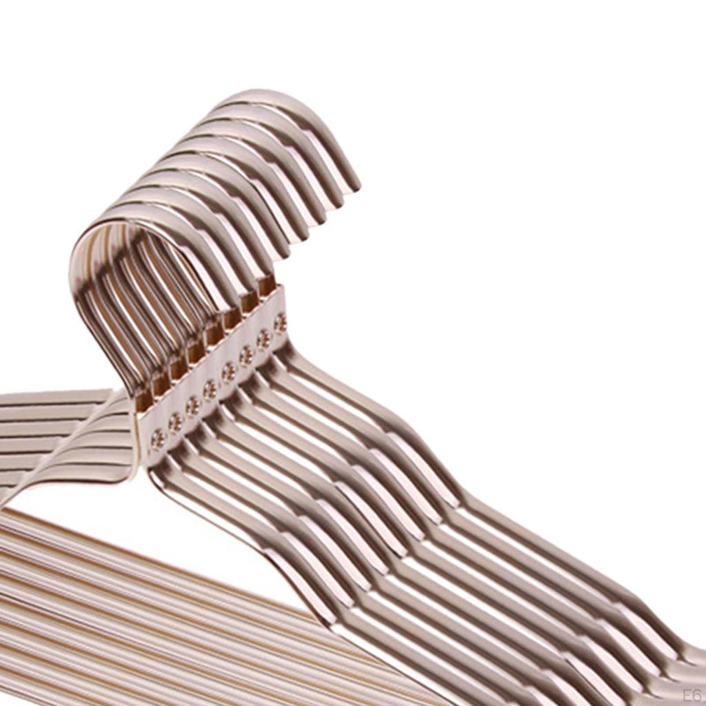 10 Stück Aluminiumlegierung Anzug Kleiderbügel Anti Kleiderschrank Organizer Wäscheständer für Wäsche Zuhause