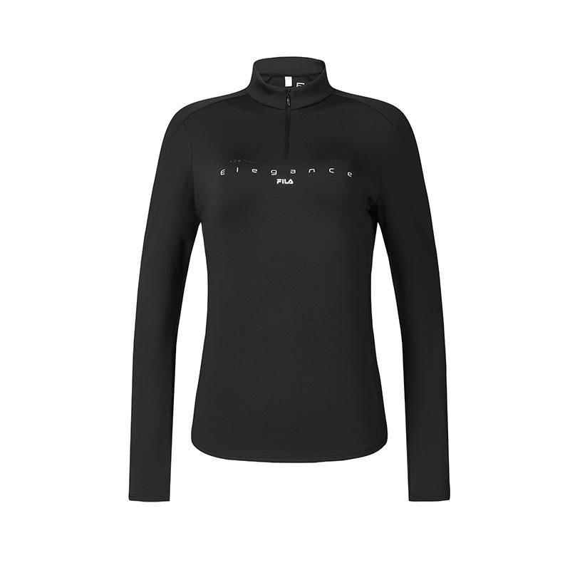 

New FILA T Shirt Women s Pitch Black A11W441208FBK 170/88A/L