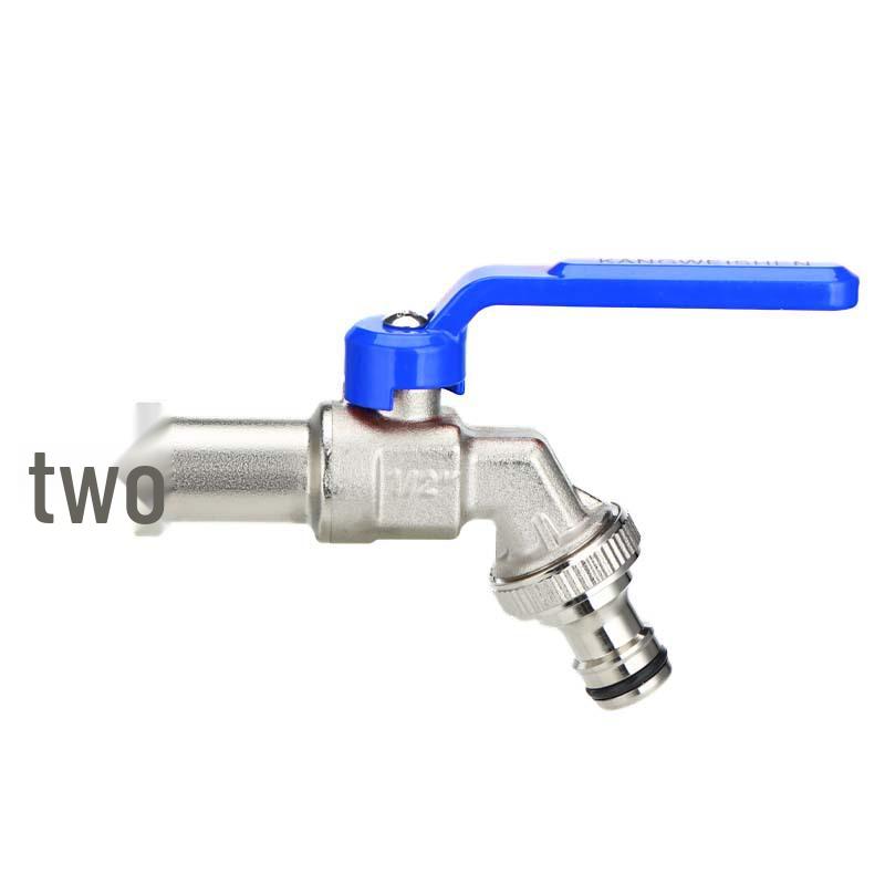 Outdoor Anti-Freeze Double Outlet Copper Faucet for Garden