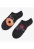 Herren Füßlinge mit Donuts Art. 021 ART.021 ST. HERREN MUSTER sM009 mel. Jeans/Donut 44-46 ED006021A