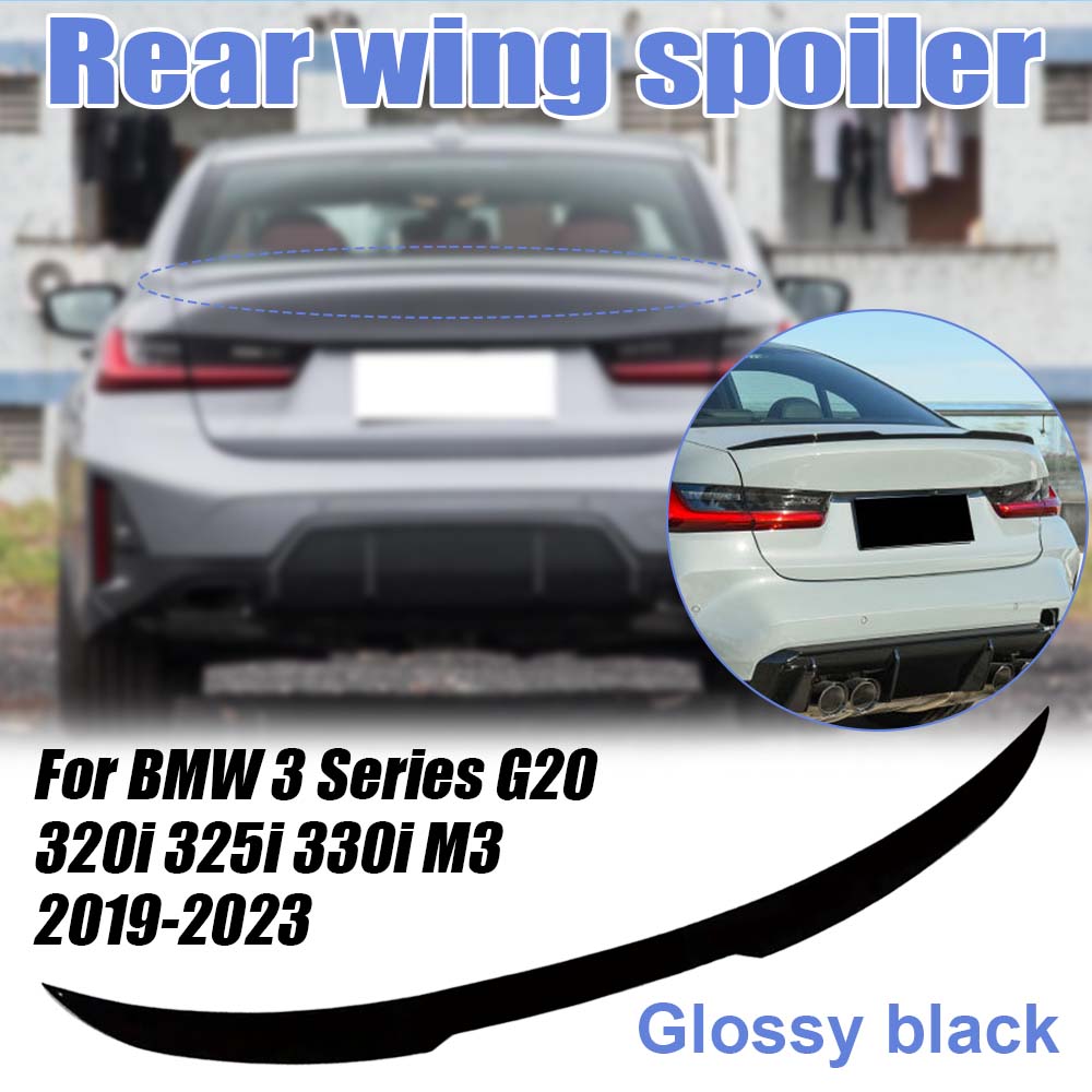 Rear Wing for BMW 3 Series G20 320i 325i 330i M3 2019-2025 Rear Wing Spoiler Trunk Roof Lid Spoiler Body Kit Cars Accessories