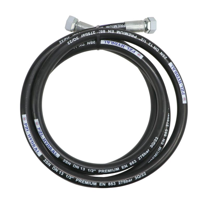 Hydraulic Hose DKR/DKR G1/2"BSP DN12X2SN 275BAR -3550 (PKP213 X 3550 AOL) PZL HYDRAL