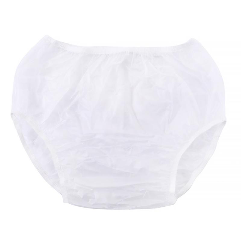Reusable Water Resistant Diaper Cover Incontinence Plastic Pants for Women and Men Leakproof Underpant Underwear Briefs