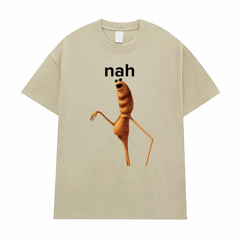 Hot Sale Marcus The Worm Funny Meme Printed T-Shirts Men's Clothing 100% Cotton Oversized T Shirts Humor Harajuku Fashion Tshirt