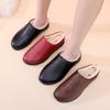Women's Waterproof Winter Non-Slip Soft Sole Leather Shoes for Comfort and Warmth