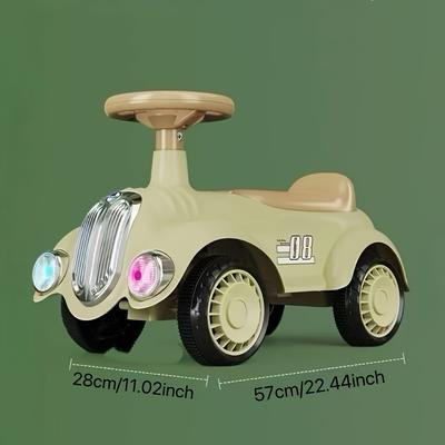 Kids Twist Go Ride On Car Toy Bike Sturdy Anti-Rollover Design with Storage Seat, 5 Vibrant Colors,Random 2 Stickers Included,Batteries Not Included