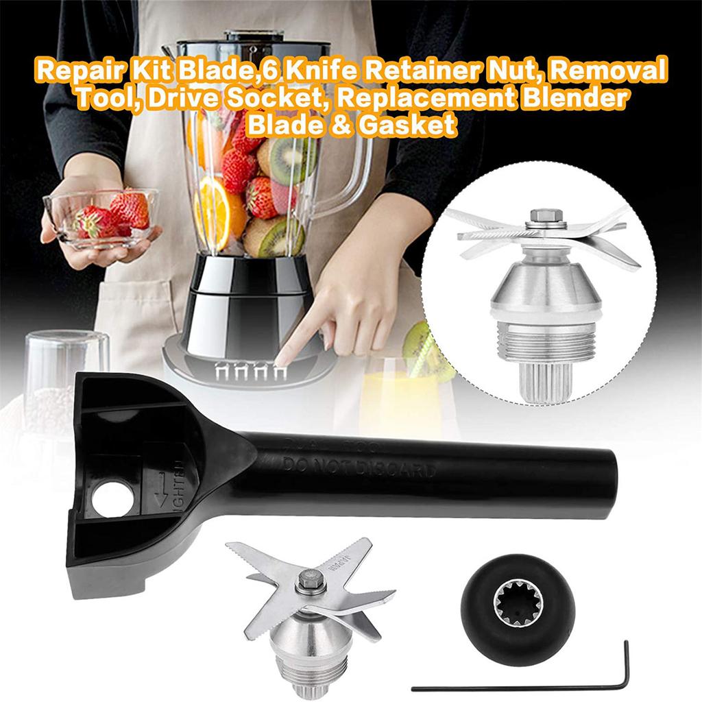 Wet Blade Assembly with Wrench Drive Socket Replacement Suitable for Vitamix5200 Blender Kitchen Restaurants Accessories