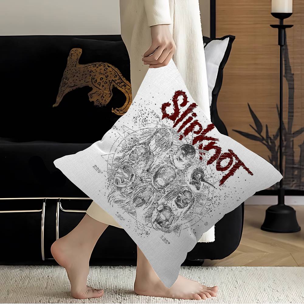 Heavy Metal Band Rap-Metal Music S-Slipknot Pillow Cover Design Cushion Cover Decor Holiday Decorati