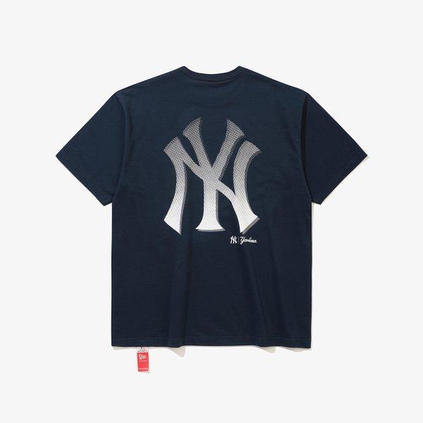 New Era New York Yankees HalfTon T shirT Navy 15147536