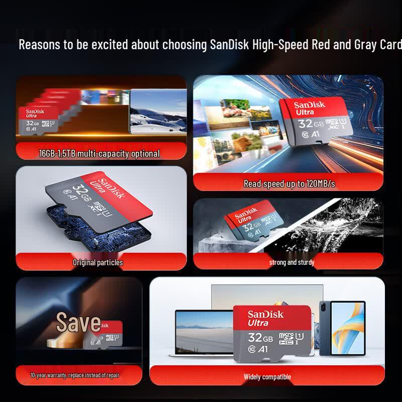 SanDisk 32GB A1 U1 C10 Extreme High-Speed microSD Card