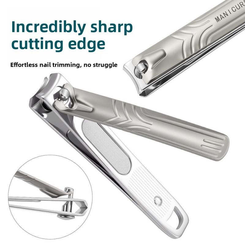 11PCS Premium Thickened Nail Clipper Set,Pu Leather Case Slant Cut Nipper,Multi-Purpose Home & Salon Manicure Pedicure Kit