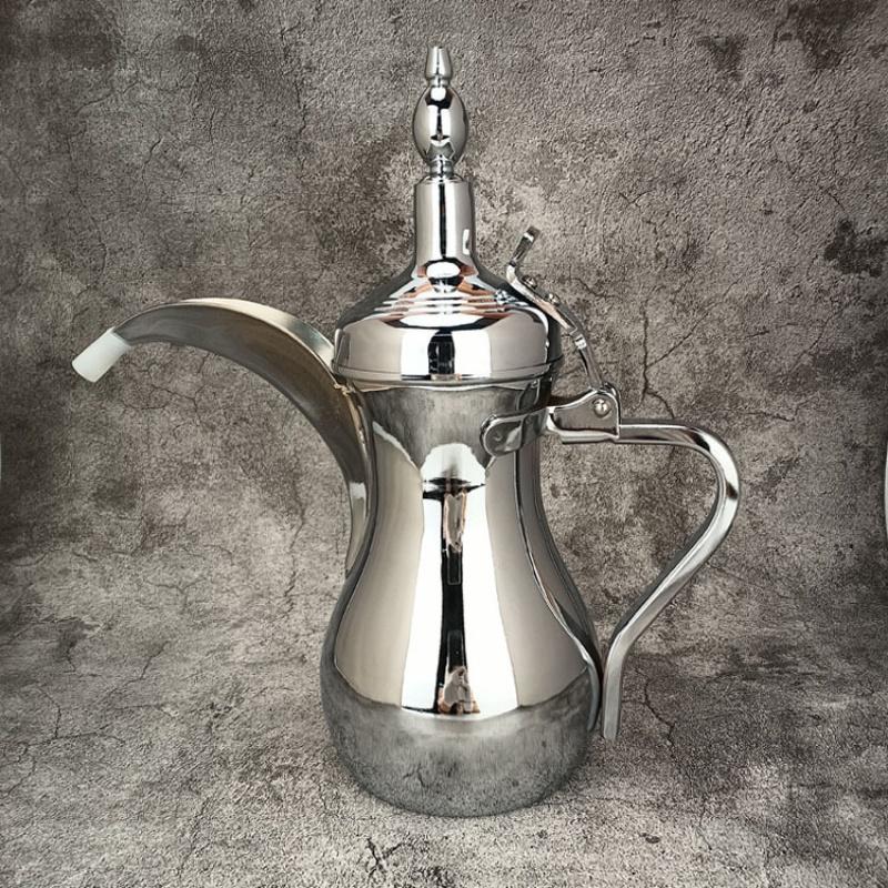 500/700ML  Arabic Coffee Kettle, Golden Silver
