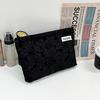 Corduroy Colourful Striped Women Cosmetic Bag Large Small  Makeup Storage Bag Travel Organizer Zipper Drawstring Wash Bag Pouch