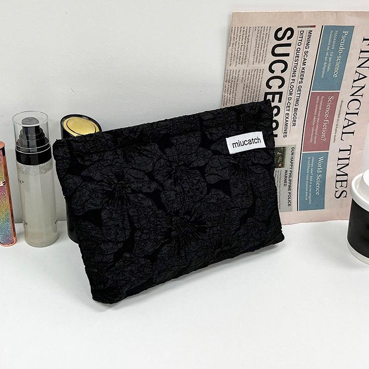 Corduroy Colourful Striped Women Cosmetic Bag Large Small Makeup Storage Bag Travel Organizer Zipper Drawstring Wash Bag Pouch
