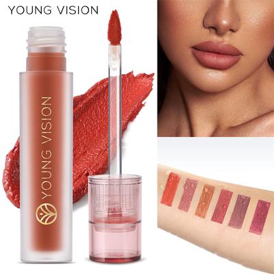 6 Colors Available Liquid Mouth Red Lip Glaze Matte Lip Mud Velvet Non-stick Cup Mist Matte Lip Gloss
